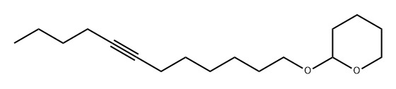 2-(7-ドデシニルオキシ)テトラヒドロ-2H-ピラン 化学構造式