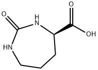 1H-1,3-Diazepine-4-carboxylicacid,hexahydro-2-oxo-,(R)-(9CI),166961-73-5,结构式