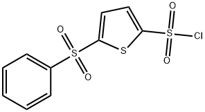 5-苯基噻酚-2,5-二磺酰氯, 166964-37-0, 结构式