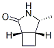 3-Azabicyclo[3.2.0]heptan-2-one,4-methyl-,[1S-(1alpha,4beta,5alpha)]-(9CI) Structure
