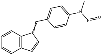 1-(4-N-METHYL-N-NITROSAMINO-BENZYLIDENE)INDENE,16699-07-3,结构式