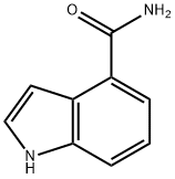 1H-吲哚-4-甲酰胺 结构式