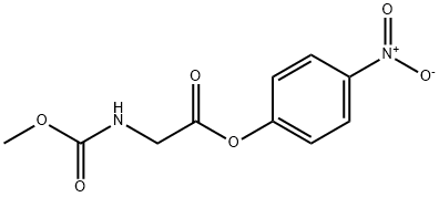 methoxycarbonylglycine 4-nitrophenyl ester Struktur