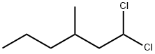 1,1-ジクロロ-3-メチルヘキサン 化学構造式