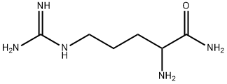 2-アミノ-5-グアニジノペンタンアミド 化学構造式