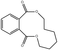 3,4,5,6,7,8-hexahydrobenzo-2,9-dioxacyclododecin-1,10-dione 结构式