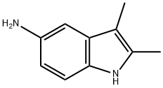 2,3-ジメチル-1H-インドール-5-イルアミン 化学構造式