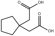 1,1-シクロペンタン二酢酸 化学構造式
