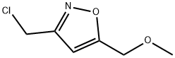 Isoxazole, 3-(chloromethyl)-5-(methoxymethyl)- (9CI) Structure