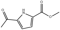 1H-Pyrrole-2-carboxylic acid, 5-acetyl-, methyl ester (9CI) 化学構造式