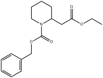 Ethyl N-Cbz-2-piperidineacetate Struktur