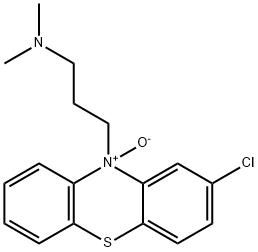 N,N-ジメチル-2-クロロ-10H-フェノチアジン-10-プロパン-1-アミンN-オキシド 化学構造式