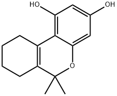 7,8,9,10-Tetrahydro-6,6-dimethyl-6H-dibenzo[b,d]pyran-1,3-diol 结构式