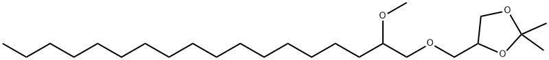 4-[[(2-Methoxyoctadecyl)oxy]methyl]-2,2-dimethyl-1,3-dioxolane Structure