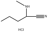 2-(Methylamino)pentanenitrile hydrochloride Structure