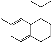 1,2,3,4,6,8alpha-Hexahydro-1-isopropyl-4,7-dimethylnaphthalene 结构式