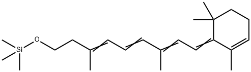 3,7-ジメチル-9-(2,6,6-トリメチル-2-シクロヘキセン-1-イリデン)-1-[(トリメチルシリル)オキシ]-3,5,7-ノナトリエン 化学構造式