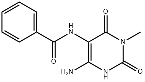 Benzamide,  N-(4-amino-1,2,3,6-tetrahydro-1-methyl-2,6-dioxo-5-pyrimidinyl)-,167299-05-0,结构式