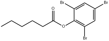 正己酸-2,4,6-三溴苯酯, 16732-09-5, 结构式