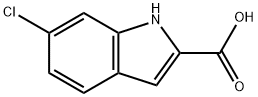 6-クロロ-1H-インドール-2-カルボン酸 化学構造式