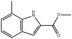 7-甲基-1H-吲哚-2-羧酸甲酯,16732-82-4,结构式