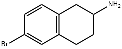 6-Bromo-1,2,3,4-tetrahydronaphthalen-2-amine Struktur