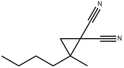 2-Butyl-2-methyl-1,1-cyclopropanedicarbonitrile Structure