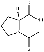 Pyrrolo[1,2-a]pyrazin-1(2H)-one, hexahydro-4-thioxo-, (S)- (9CI) 结构式