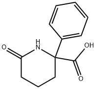 2-Piperidinecarboxylic  acid,  6-oxo-2-phenyl- Structure