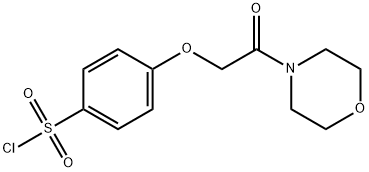 4-[2-(4-MORPHOLINYL)-2-OXOETHOXY]-BENZENESULFONYL CHLORIDE 化学構造式