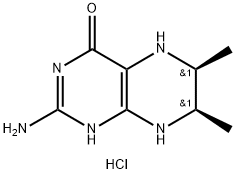 6,7-DIMETHYLTETRAHYDROPTERIN HYDROCHLORIDE 化学構造式