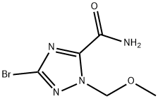 3-bromo-1-(methoxymethyl)-1H-1,2,4-triazole-5-carboxamide Struktur