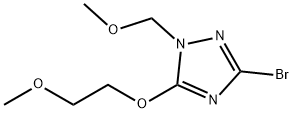 3-bromo-5-(2-methoxyethoxy)-1-(methoxymethyl)-1H-1,2,4-triazole 化学構造式
