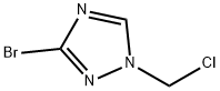 3-bromo-1-(chloromethyl)-1H-1,2,4-triazole 化学構造式