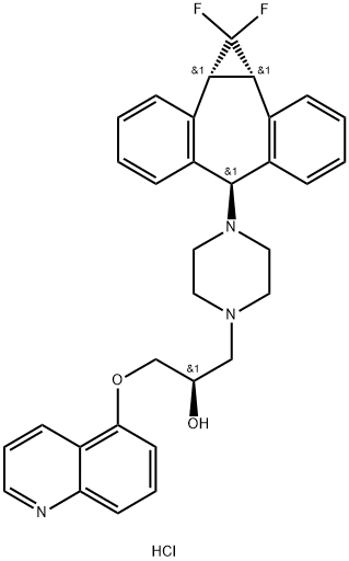 唑喹达三盐酸盐,167465-36-3,结构式