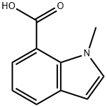 1-メチル-1H-インドール-7-カルボン酸 化学構造式