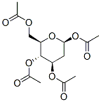 D-Arabino-hexopyranose, 2-deoxy-, tetraacetate, alpha- Struktur