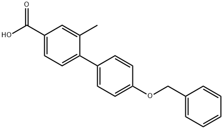 4-(4-Benzyloxyphenyl)-3-Methylbenzoic acid Struktur