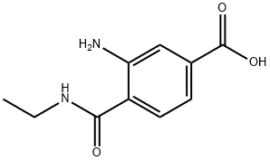 Benzoic acid, 3-amino-4-[(ethylamino)carbonyl]- (9CI) Structure