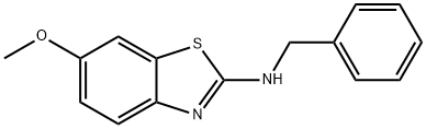 N-BENZYL-6-METHOXY-1,3-BENZOTHIAZOL-2-AMINE 化学構造式