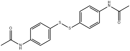 N,N'-[ジチオビス(4,1-フェニレン)]ビスアセトアミド 化学構造式