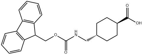 反式-4-(N-芴甲氧羰基氨基甲基)环己烷甲酸,167690-53-1,结构式