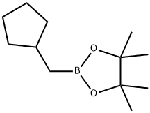 2-(cyclopentylMethyl)-4,4,5,5-tetraMethyl-1,3,2-dioxaborolane, 167693-11-0, 结构式