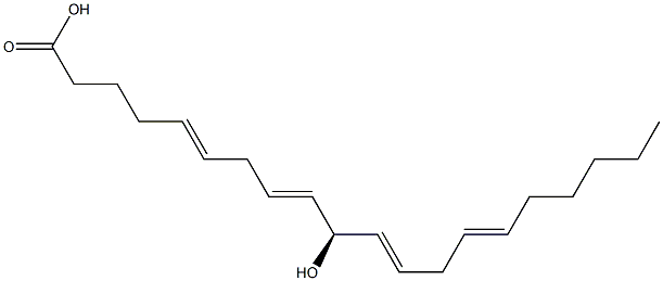 10-hydroxyeicosatetraenoic acid Struktur