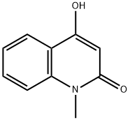 4-ヒドロキシ-1-メチル-2-キノロン 化学構造式