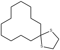 1,4-Dithiaspiro(4,11)-hexadecane Structure