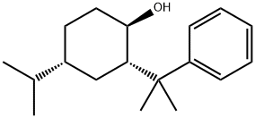 (1R,2S,4R)-(-)-4-(1-甲基乙基)-2-(1-甲基-1-苯基乙基)环己醇 结构式