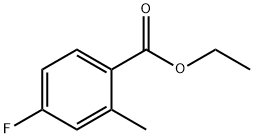 2-甲基-4-氟苯甲酸乙酯, 167758-88-5, 结构式