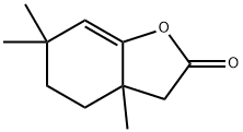 3a,4,5,6-Tetrahydro-3a,6,6-trimethylbenzofuran-2(3H)-one,16778-26-0,结构式