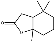 2(3H)-Benzofuranone, hexahydro-4,4,7a-trimethyl- Structure